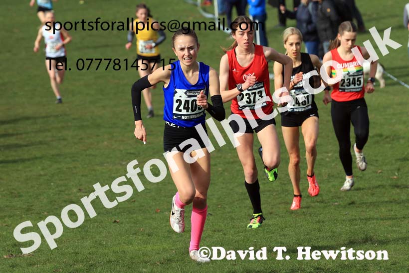Womens Under-20s, 2024 CAU Inter Counties Cross Country Champs., Wollaton Park, Nottingham. Photo: David T. Hewitson/Sports for All Pics